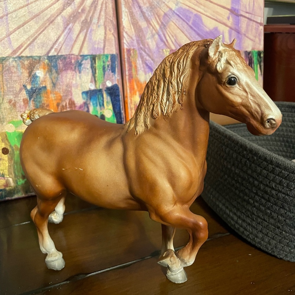 Vintage Breyer Horse Collectible Trotting Belgian Stallion